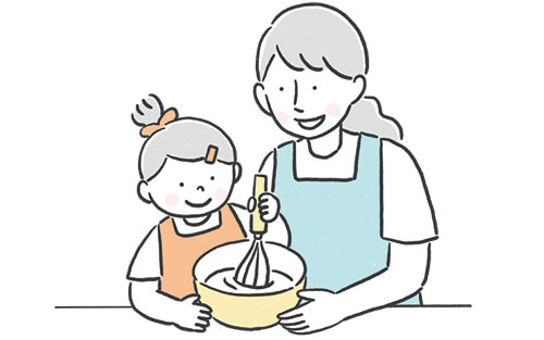 親子でスイーツ作り体験